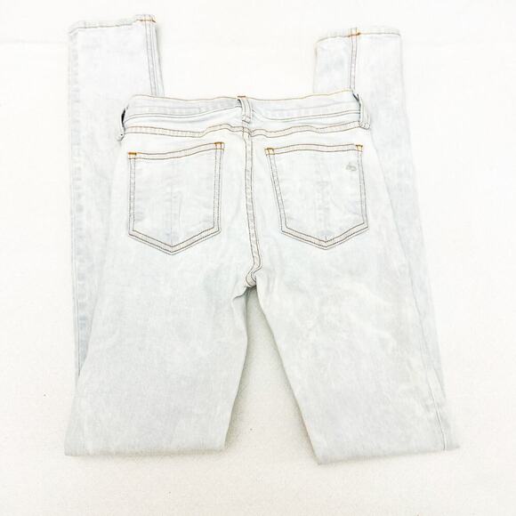 Rag & Bone Skinny Denim Jeans Light Wash Bleach Out Color Size 26 - Picture 5 of 9